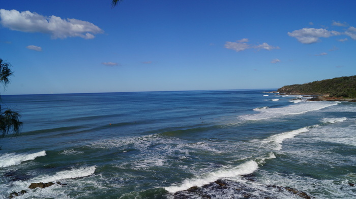 阳光海岸，澳大利亚昆士兰，冲浪海滩，海，水，天空，风景-自然，海滩