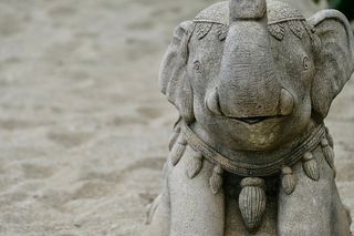 雕塑，雕像，艺术，大象，石头，宗教，文化，石像