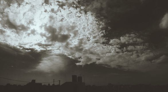 印度，阿格拉，天空，黑暗，云，云天，建筑物外部，污染