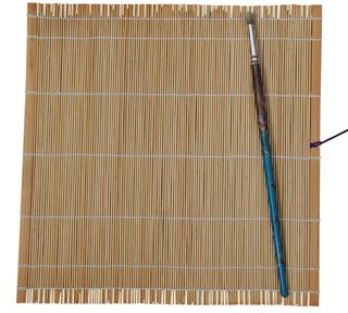 竹, 木, 画笔, 染料, 地面, 背景, Copyspace, 没有人