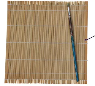 竹, 木, 画笔, 染料, 地面, 背景, Copyspace, 没有人