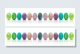 各色复活节彩蛋，彩旗，复活节彩蛋，彩蛋，彩蛋，彩蛋，复活节装饰品