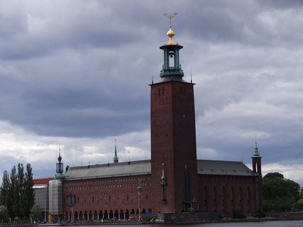 瑞典，首都，诺贝尔奖，建筑，建筑外观，建筑结构，云天，天空