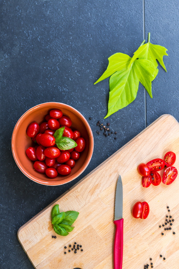 碗，红色，樱桃，番茄，健康，蔬菜，饮食，Frisch