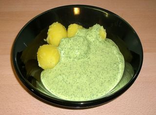 德国，食物，菜肴，菜肴，土豆，一餐，酱汁，特写