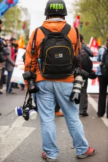 新闻、记者、攻击、战争、人类、暴力、防毒面具、曝光