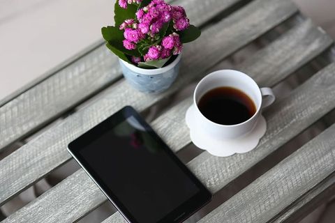 花盆里放着各种各样的粉红色小花 花盆里放着各种各样的粉红色小花