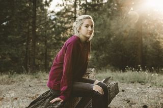 美国，利比，年轻女孩，女孩，女性，金发，长发，太阳