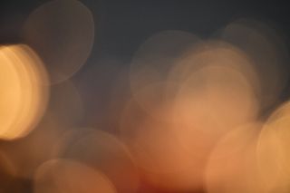 美国, 愉快山, 德州东北社区学院, 圆, 几何形状, 橙色, 夜, 散焦