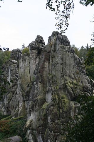 岩石、固体、自然、景观、赭石、混合物、棕色铁矿石、天空