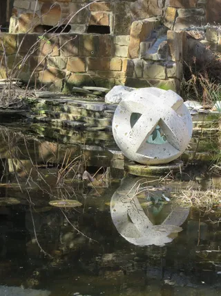 德克萨斯州奥斯汀，反射池，雕像，石雕，石头，雕塑，艺术品