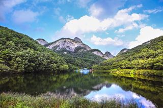 山水，湖，山，倒影，倒影，水，天，自然之美