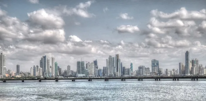 视图，摩天大楼，灰色，天空，*，天际线，城市，城市景观