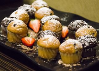 蛋糕，食品，甜点，纸杯蛋糕，奶油，奶油，糖果，糖果