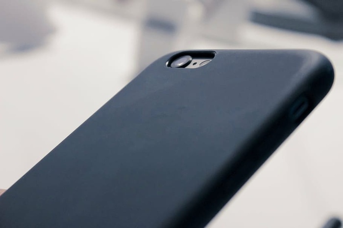 银色iphone 7、黑色、手机壳、倾斜、移位、镜头、摄影、iphone