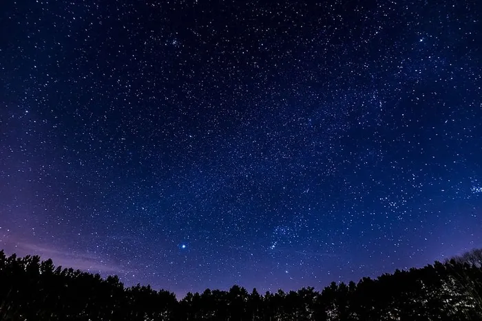 黑暗，夜晚，轮廓，天空，恒星，天文学，恒星空间，星系
