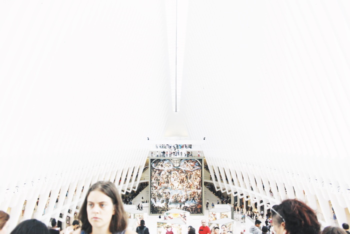 纽约，美国，westfield世贸中心，mall，nyc，white，plaza，real people