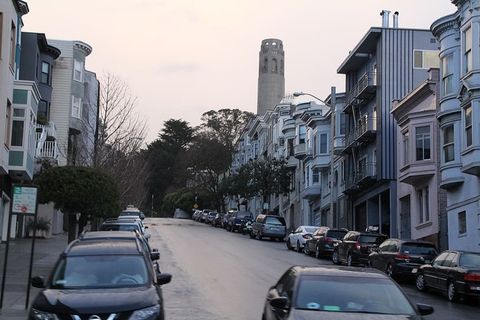 旧金山，美国，俄罗斯山，城市，SF，城市，俄罗斯希尔，科伊特塔