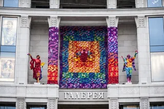 购物中心，现代建筑，画廊，清理，假日，俄罗斯圣彼得堡，多色，建筑