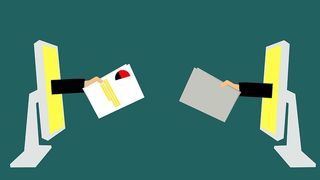 来自计算机显示器的业务报告的插图。