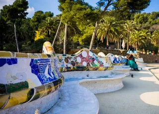 盖尔公园，高迪，巴塞罗那，地标，纪念碑，加泰罗尼亚，西班牙，艺术