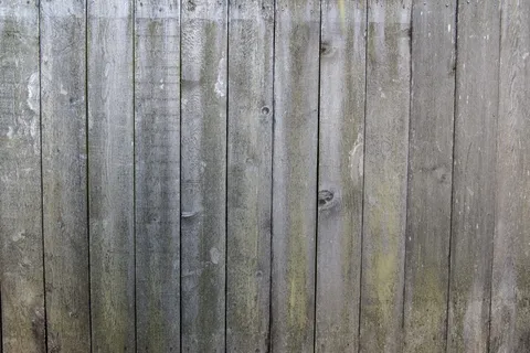 围栏、木材、模具、垂直、隐私、破损、旧、结