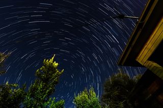 星迹、恒星、时间点、天空、天空、夜晚、行星