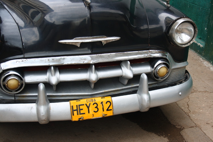 复古，黑色，灰色，嘿，312车牌号，汽车，Oldtimer，古巴