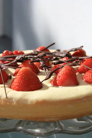 草莓, 蛋糕, 灯塔, 甜, 美味, 吃, 红色, 水果