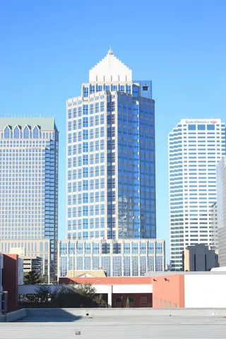 城市，天空，天际线，蓝色，建筑，建筑，建筑，商业