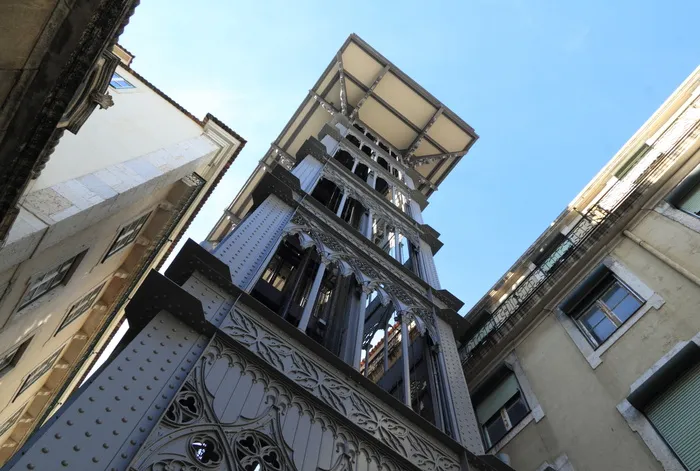 葡萄牙, 里斯本, 行人, 电梯, elevador de santa justa, 1902, 电梯, 建筑