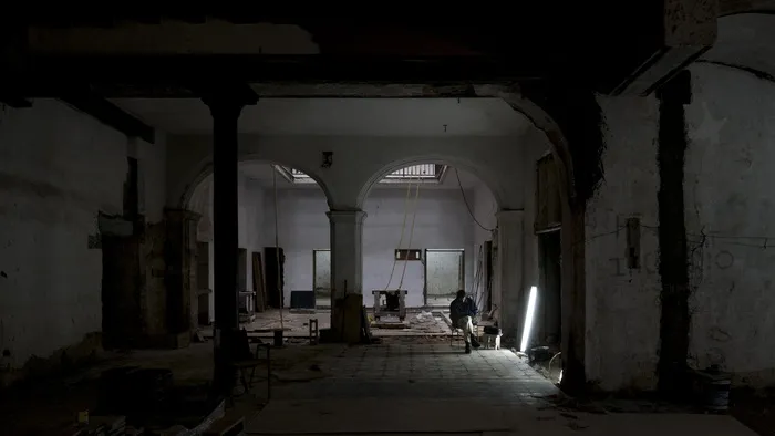 古巴，哈瓦那，夜晚，灯光，建筑师，建筑，建筑，法院