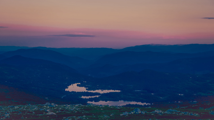 风景摄影，山，红，天，照片，河，山，金