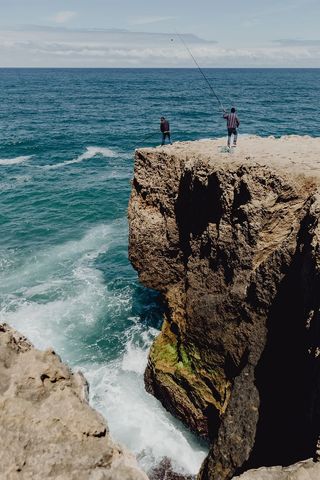 葡萄牙阿莫雷拉海滩阿尔加维西海岸的悬崖