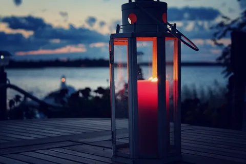 烛光,烛光,蜡烛,灯笼,朦胧,海,云,晚上 烛光,烛光,蜡烛,灯笼,朦胧,海,云,晚上