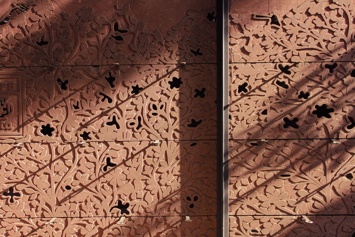 棕色混凝土墙, 模式, 文本, 广告, 海报, 拼贴画, 墙上, 地毯