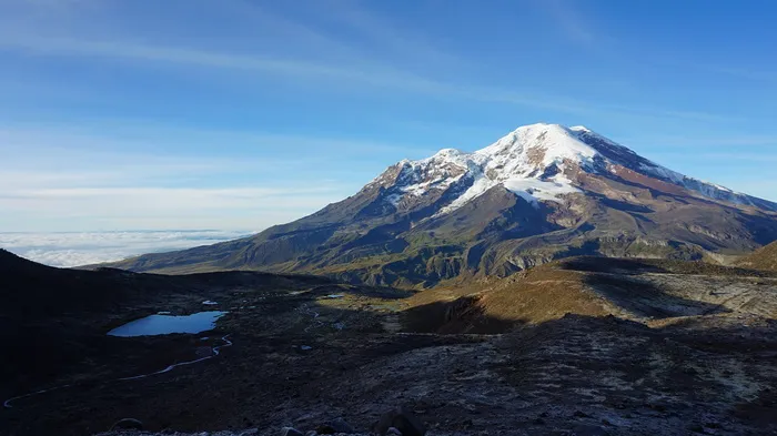 山景，自然，山地，厄瓜多尔，奇姆博拉佐，景观，旅游，天空
