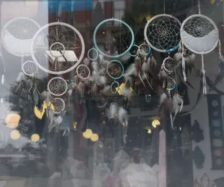 水晶，柔软，窗户，梦境捕捉器，透明，玻璃材质，反射，气泡