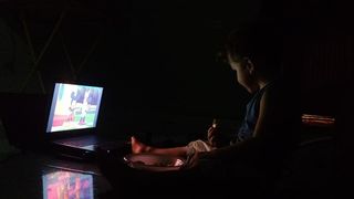 巴西、雷登ção、儿童、儿童、个人电脑、笔记本电脑、看电视、科技