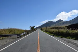 Road，日本，熊本，Method，highway，the way forward，mountain，柏油路