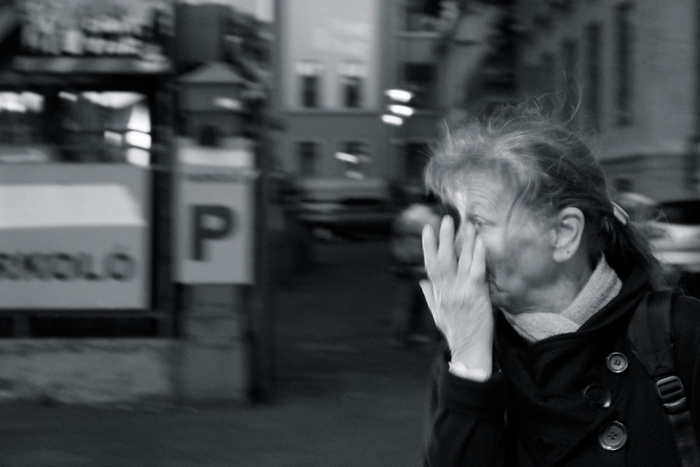 匈牙利，布达佩斯，女士，街道，匆忙，模糊，城市，情感