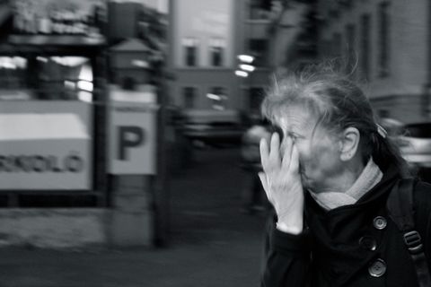 匈牙利，布达佩斯，女士，街道，匆忙，模糊，城市，情感