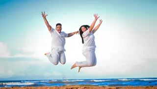 跳投摄影，二，人，身体，水，跳投，摄影，水体