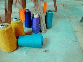 线，颜色，织机，选择，变化，多色，无人，室内