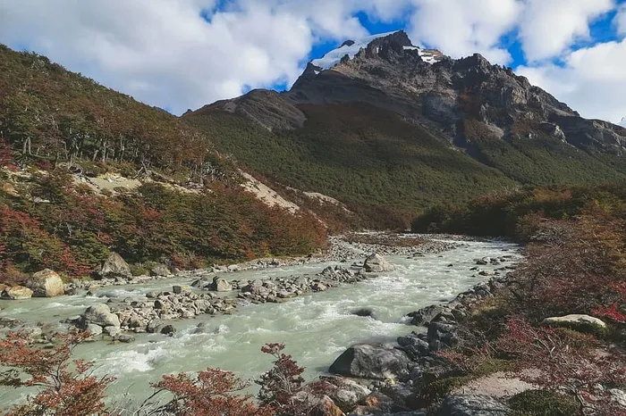 风景，山，自然，河流，岩石，岩石，风景，天空