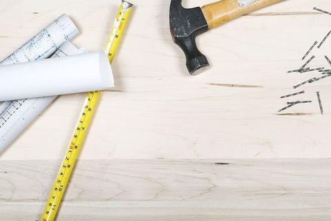 施工蓝图工具照片