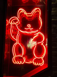 灯、LED灯、辉光灯、小猫灯、照明灯、霓虹灯、红色灯、无人