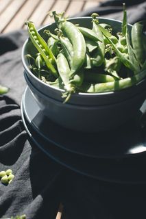 外面有新鲜的豌豆