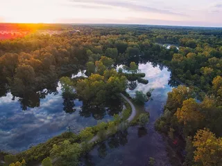 鸟眼摄影，森林，身体，水，树木，植物，户外，景观
