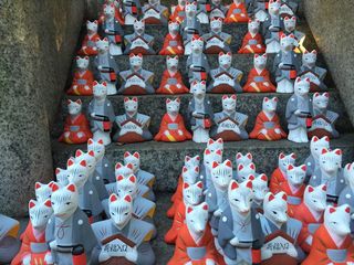 福什米伊纳里太沙祠，祠，权力点，大型物体群，高角度观看，丰富，安排，庆祝